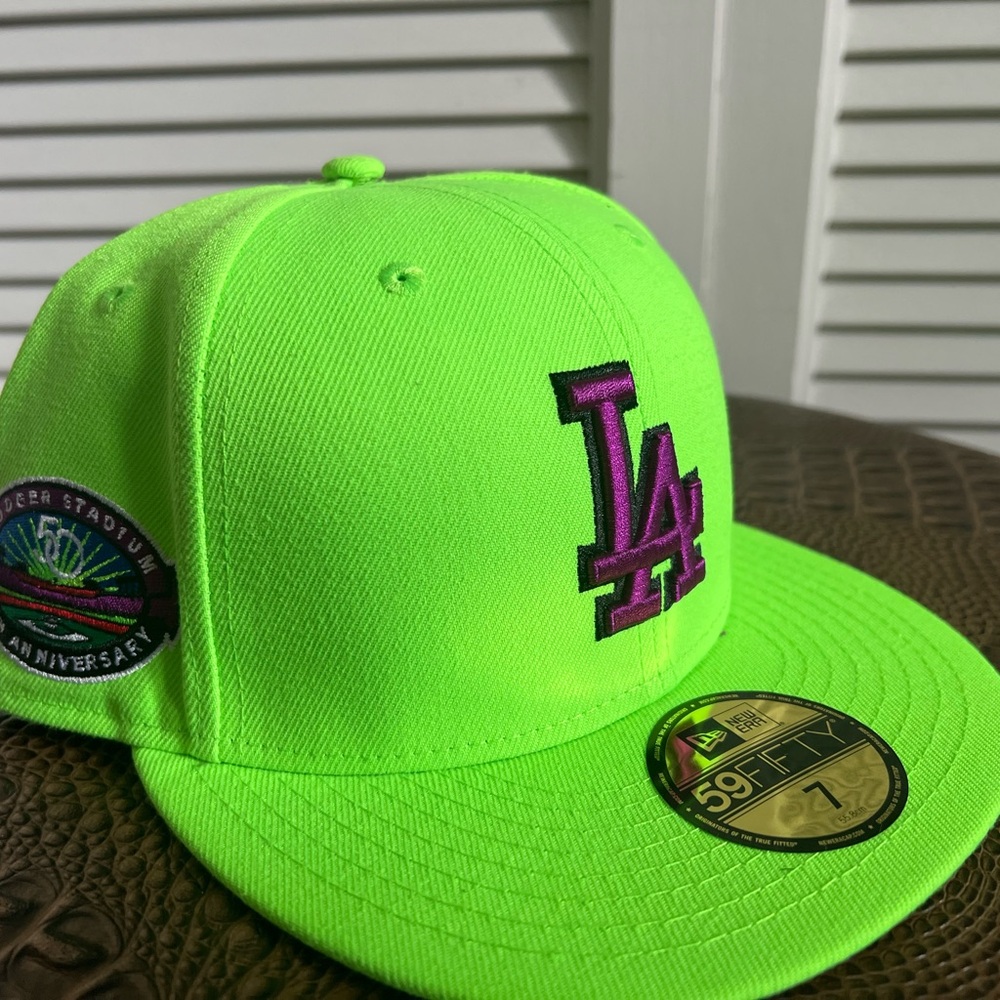 New Era Green and Purple Hat Accessories